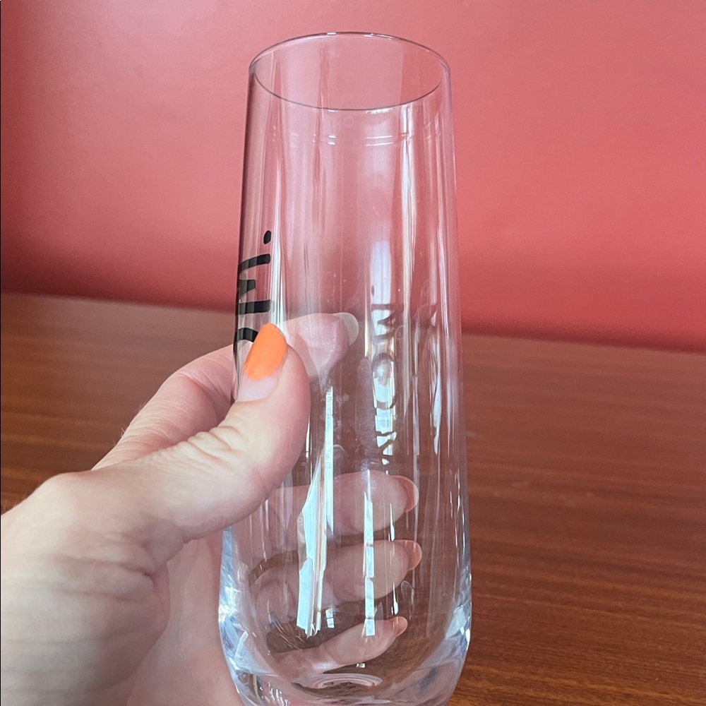 Like new Rae Dunn Clear Glass with Black Text - Picture 10 of 14